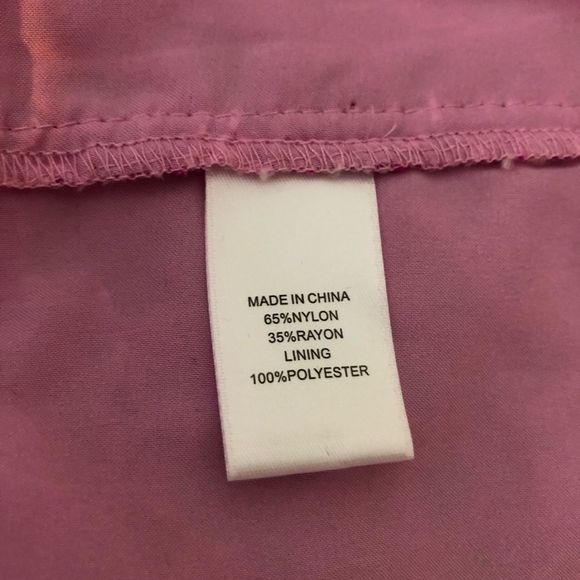 CeCe Pink Corded Lace Short Sleeve Shift Mini Dress size 10 - Picture 10 of 13